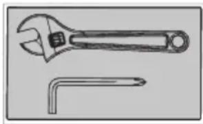 TUNTURI AB20 Abdominal Bench - Apriete de tuercas y tornillos - 1