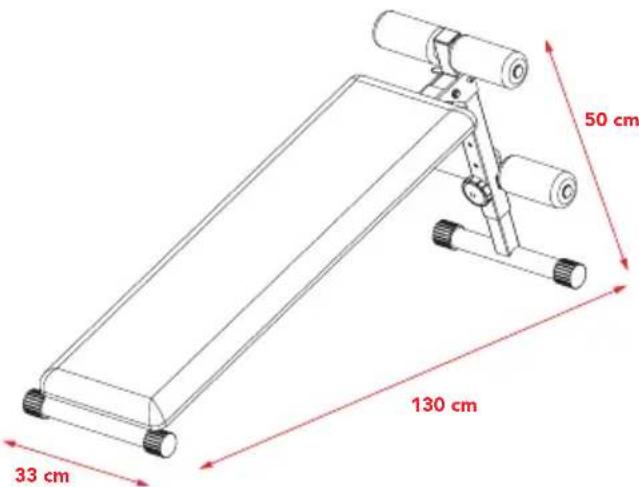TUNTURI AB20 Abdominal Bench - (Fig. W#1) - 1
