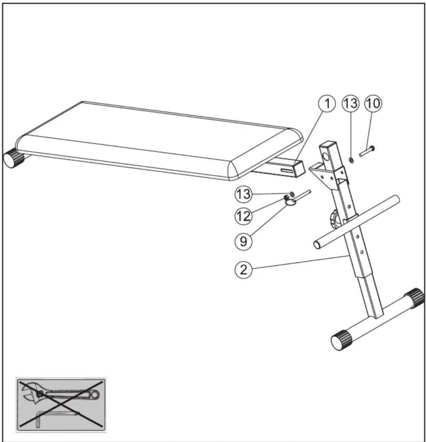 TUNTURI AB20 Abdominal Bench - A #2 - 1