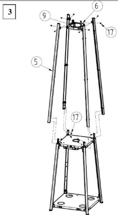 Arpe Sears Flameheater 190 cm - ASSEMBLAGE DE RÉCHAUFFEUR - 3