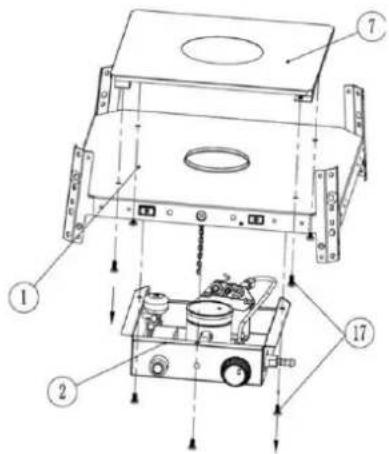 Arpe Sears Flameheater 190 cm - OPBOUW BESCHRIJVING - 2