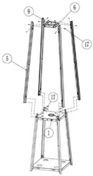 Arpe Sears Flameheater 190 cm - OPBOUW BESCHRIJVING - 3