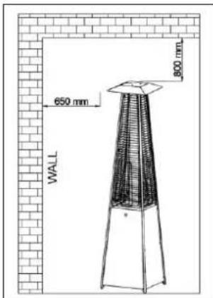 Arpe Sears Flameheater 190 cm - Alleen voor buitengebruik: - 1