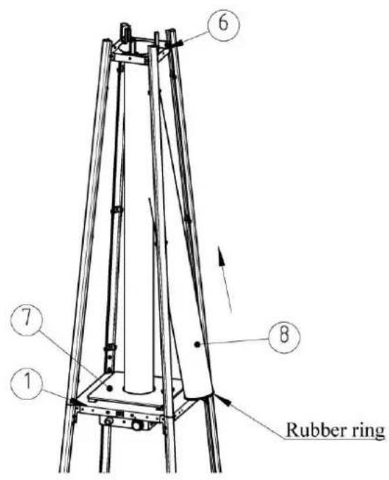 Arpe Sears Flameheater 190 cm - ASSEMBLAGE DE RÉCHAUFFEUR - 5