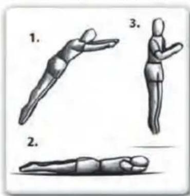 EXIT Elegant Round - TECHNIQUE AVANCEE 3 : Le tomber plat-ventre - 1