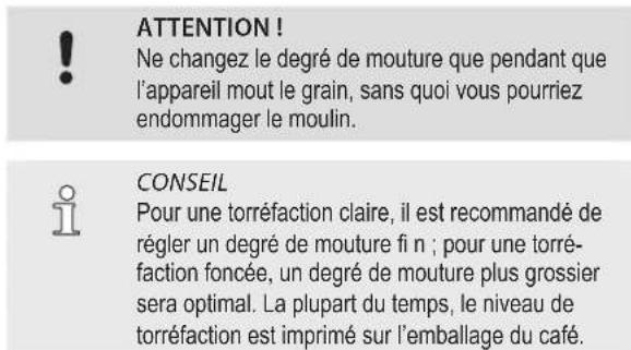 SEVERIN KA 4812 - Adaptation du degré de mouture - 1