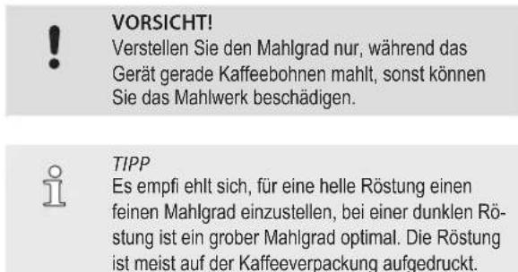 SEVERIN KA 4812 - Mahlgrad anpassen - 1