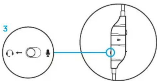 LOGITECH G633 Artemis Spectrum - Selecao de microfone - 2