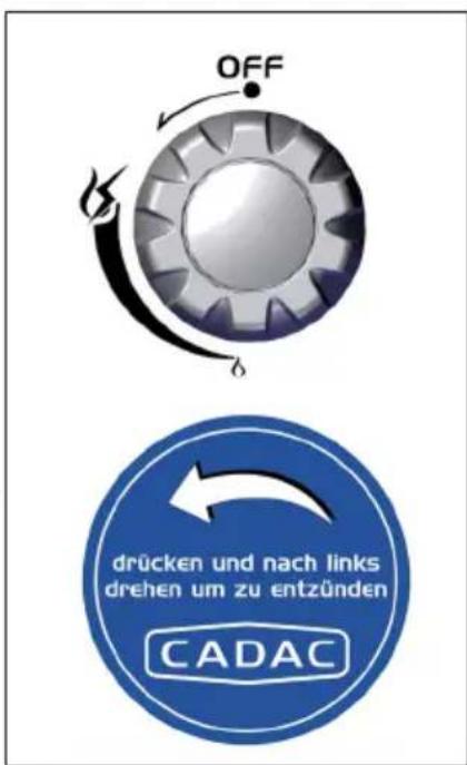 CADAC Grillo Chef 2 - Vor dem Entzünden zu beachtende Vorsichtsmaßnahmen - 1