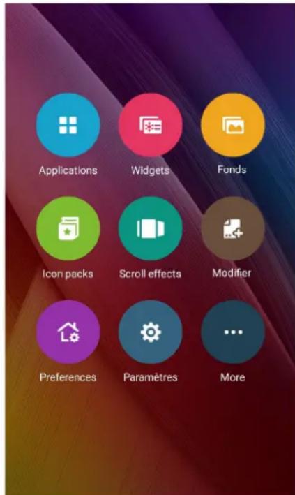 ASUS ZenFone 2 Laser ZE600KL - Personnaliser l'écran d'accueil - 1
