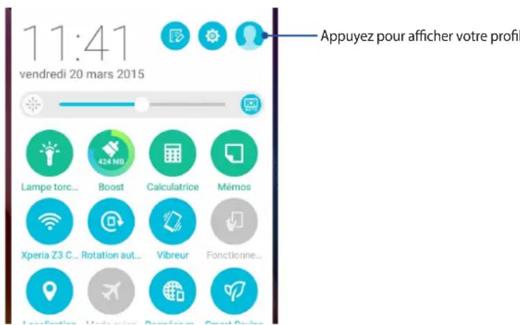 ASUS ZenFone 2 Laser ZE600KL - Créer un profil - 1