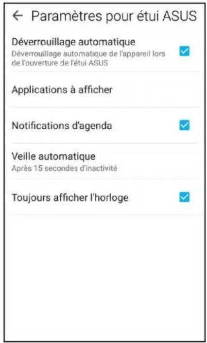 ASUS ZenFone 2 Laser ZE600KL - Configurer les paramètres de couvercle ASUS - 1