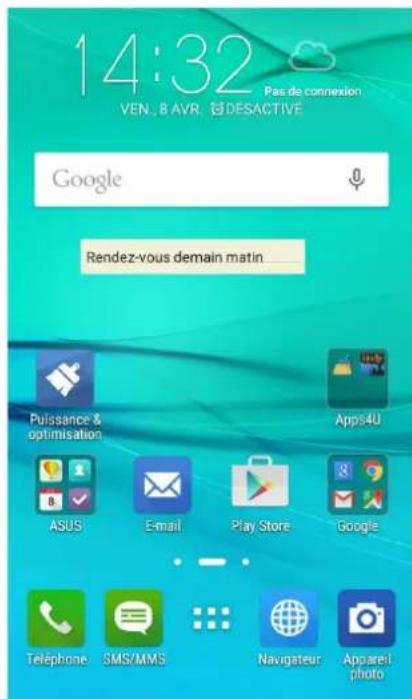 ASUS ZenFone 2 Laser ZE600KL - Créer un pense-bête - 1