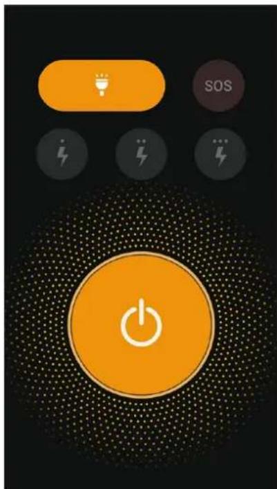 ASUS ZenFone 2 Laser ZE600KL - Menu des options de la lampe torche - 1