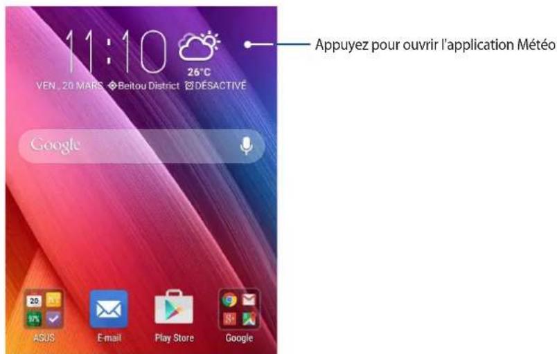 ASUS ZenFone 2 Laser ZE600KL - Mettre à jour les prévisions météo - 1