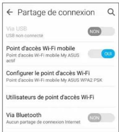 ASUS ZenFone 2 Laser ZE600KL - Partage de connexion Bluetooth - 1