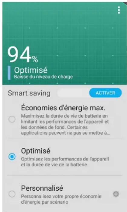 ASUS ZenFone 2 Laser ZE600KL - Configuration de l'économiseur d'énergie - 1
