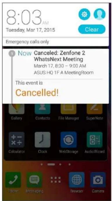 ASUS ZenFone 2 Laser ZE600KL - Alerted annulation - 1