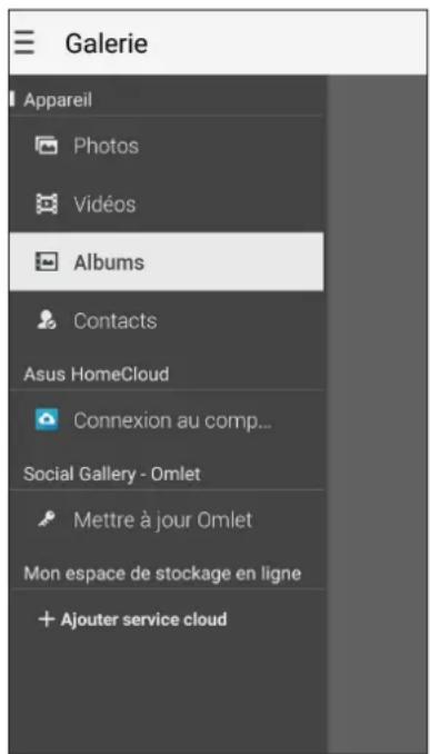 ASUS ZenFone 2 Laser ZE600KL - Acceder aux images de vos reseaux sociaux ou stockées dans le Cloud - 1