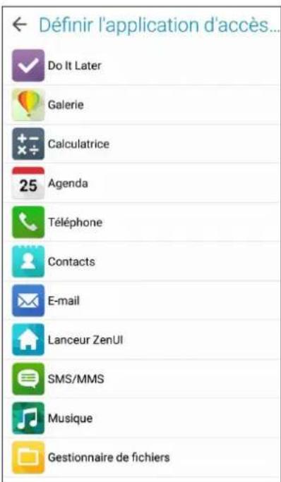 ASUS ZenFone 2 Laser ZE600KL - Personnaliser les boutons d'accès rapide - 3