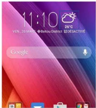 ASUS ZenFone 2 Laser ZE600KL - Ouvrir l'application Météo - 1