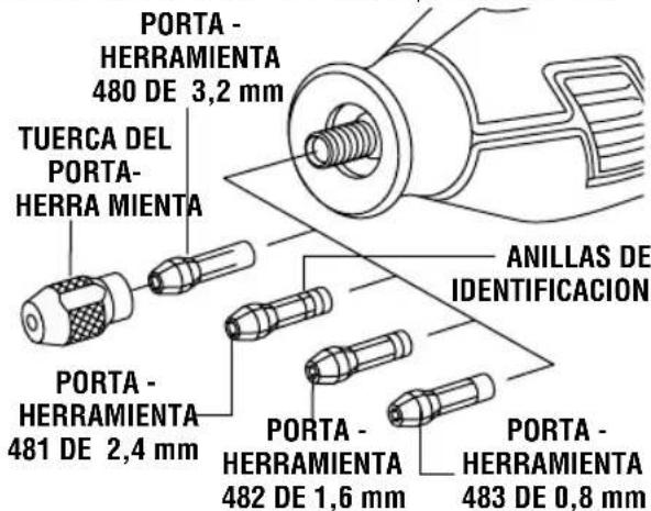 DREMEL 8220 - LLAVE DE TUERCA INTEGRADA / TAPA DE PUNTA EZ TWIST™ - 1