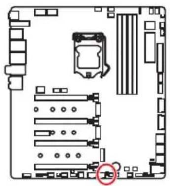 MSI MEG Z390 Godlike - JBLK_U1, JRATIO_U1: Base clock Plus, Ratio Plus connectors - 1