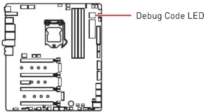 MSI MEG Z390 Godlike - Debug Code LED - 1