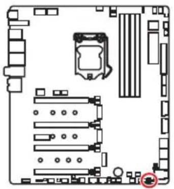 MSI MEG Z390 Godlike - JCI1: Chassis Intrusion Connector - 1