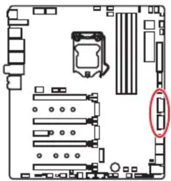 MSI MEG Z390 Godlike - JUSB3~4: Pa3beMbI USB 3.1 Gen1 - 1