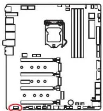 MSI MEG Z390 Godlike - JAUD1: Front Audio Connector - 1