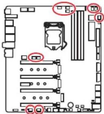 MSI MEG Z390 Godlike - CPU_FAN1, PUMP_FAN1, SYS_FAN1~8: Fan Connectors - 1