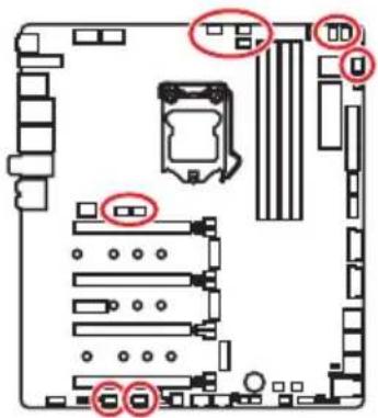 MSI MEG Z390 Godlike - CPU_FAN1, PUMP_FAN1, SYS_FAN1~8: Stromanschlüsse für Lüfter - 1