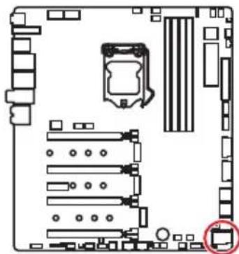 MSI MEG Z390 Godlike - U2_1: Port U.2 - 1