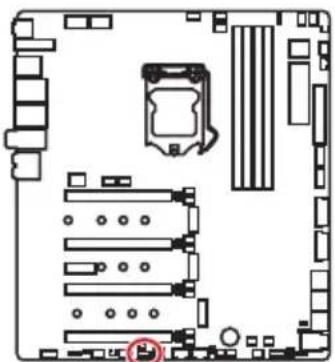 MSI MEG Z390 Godlike - BIOS_SW1: Interrupteur Multi-BIOS - 1