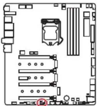 MSI MEG Z390 Godlike - BIOS_SW1: Multi-BIOS Switch - 1