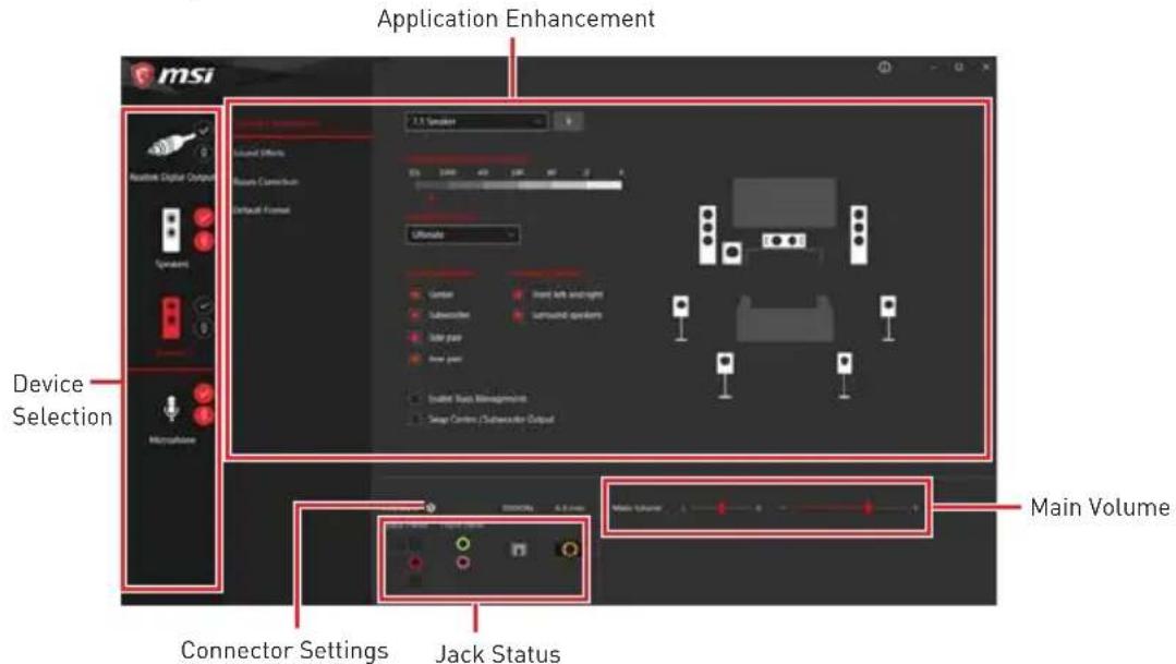 MSI MEG Z390 Godlike - Realtek Audio Console - 1