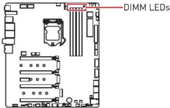 MSI MEG Z390 Godlike - DIMM LEDs - 1