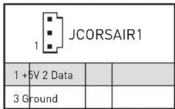 MSI MEG Z390 Godlike - JCORSAIR1: Connecteur CORSAIR - 2