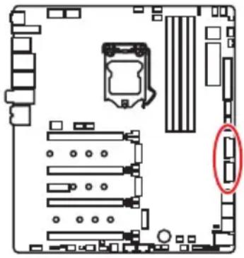 MSI MEG Z390 Godlike - JUSB3~4: Connecteurs USB 3.1 Gen1 - 1