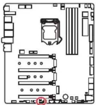 MSI MEG Z390 Godlike - BIOS_SW1: Multi-BIOS Schalter - 1