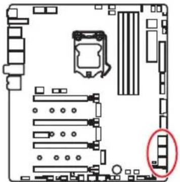 MSI MEG Z390 Godlike - SATA1~6:Pa3beMbI SATA 6Γ6/c - 1