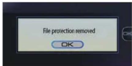 KENWOOD DRV830 - Annulation de la protection des fichiers - 6