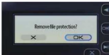 KENWOOD DRV830 - Annulation de la protection des fichiers - 4