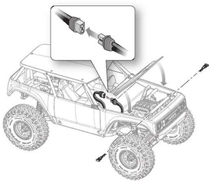 Axial WRAITH 1.9 - INSTALLALLEZ LA BATTERIE DU VEHICULE - 2