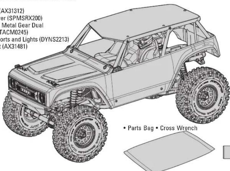 Axial WRAITH 1.9 - BOX CONTENTS - 1