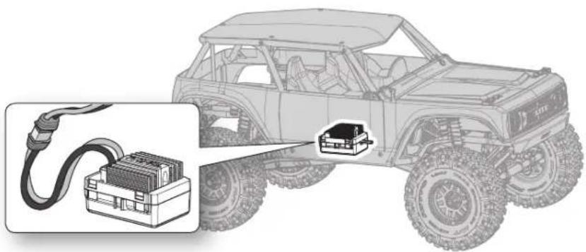 Axial WRAITH 1.9 - INSTALL THE VEHICLE BATTERY - 4