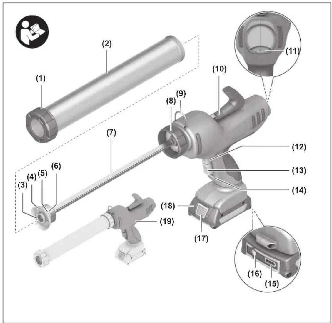 BOSCH GCG 18V600 - 1