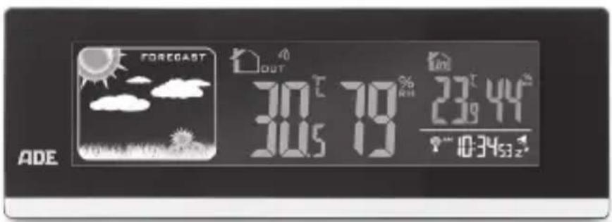 ADE WS 1601 - Station météo avec capteur radio extérieur - 1