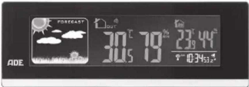 ADE WS 1601 - Stacja meteorologiczna z radiowym czujnikiem zewétrznym - 1
